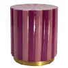 Retro Hocker Beistellltisch Candy Pink emailliert