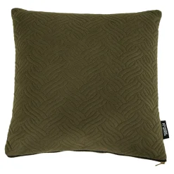 Retro Kissen Ferrel in Grün Zopfmuster