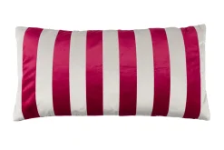 Retro Kissen Stripes in Rot-Weiß 60 cm
