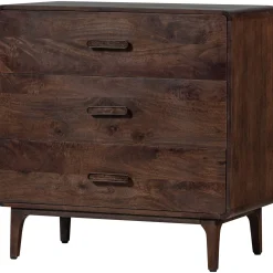 Retro Kommode Liya Mangoholz 3 Schubladen