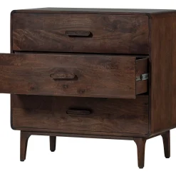 Retro Kommode Liya Mangoholz 3 Schubladen