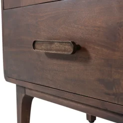 Retro Kommode Liya Mangoholz 3 Schubladen