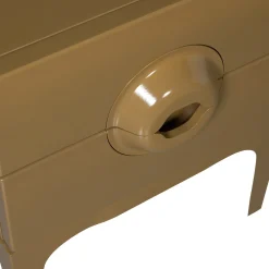 Retro Kommode Nachttisch Merge Olivgrün 2 Schubladen