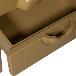 Retro Kommode Nachttisch Merge Olivgrün 2 Schubladen