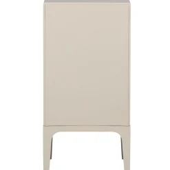 Retro Kommode Nachttisch Merge Beige 4 Schubladen