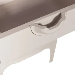 Retro Kommode Nachttisch Merge Beige 4 Schubladen