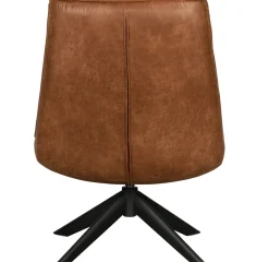 Retro Relaxsessel Drehsessel Skyler Kunstleder Cognac