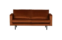 Retro Samtsofa Rodeo 2,5-Sitzer Rost