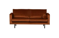 Retro Samtsofa Rodeo 2,5-Sitzer Rost