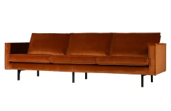 Retro Samtsofa Rodeo 3-Sitzer Rost