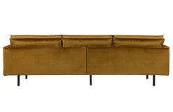 Retro Samtsofa Rodeo 3-Sitzer Honiggelb