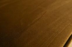 Retro Samtsofa Rodeo 2,5-Sitzer Honiggelb