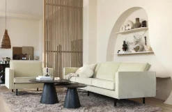 Retro Samtsofa Rodeo 3-Sitzer Pistazie