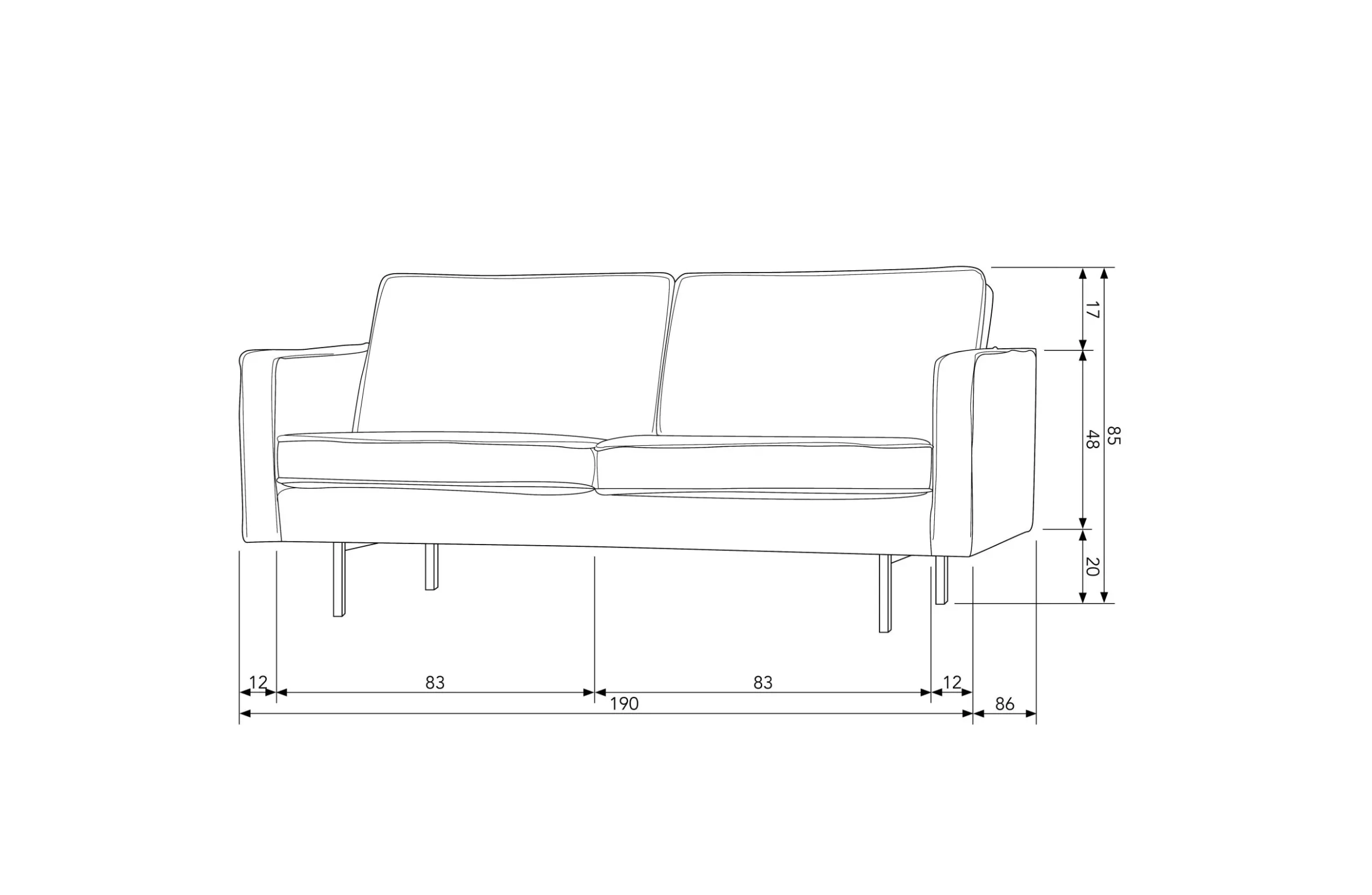 Retro Samtsofa Rodeo 2,5-Sitzer Ocker