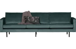 Retro Samtsofa Rodeo 3-Sitzer Teal