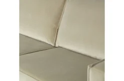 Retro Samtsofa Rodeo 2,5-Sitzer Pistazie