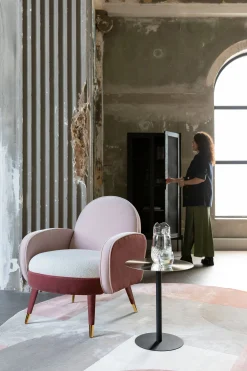 Retro Sessel Cocktailsessel SAM Rosa Lounger