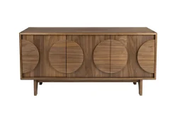 Retro Sideboard Groove Walnuss oder Eiche 2/3türig