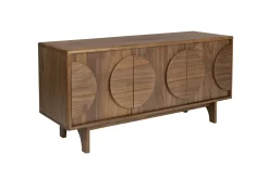 Retro Sideboard Groove Walnuss oder Eiche 2/3türig