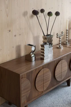 Retro Sideboard Groove Walnuss oder Eiche 2/3türig