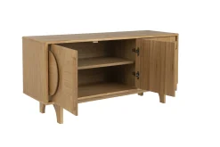 Retro Sideboard Groove Walnuss oder Eiche 2/3türig