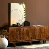 Retro Sideboard Kommode Staes Mangoholz 4 Türen 200 cm