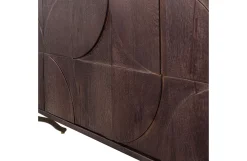 Retro Sideboard TV-Board Draw Mangoholz Walnuss-Finish