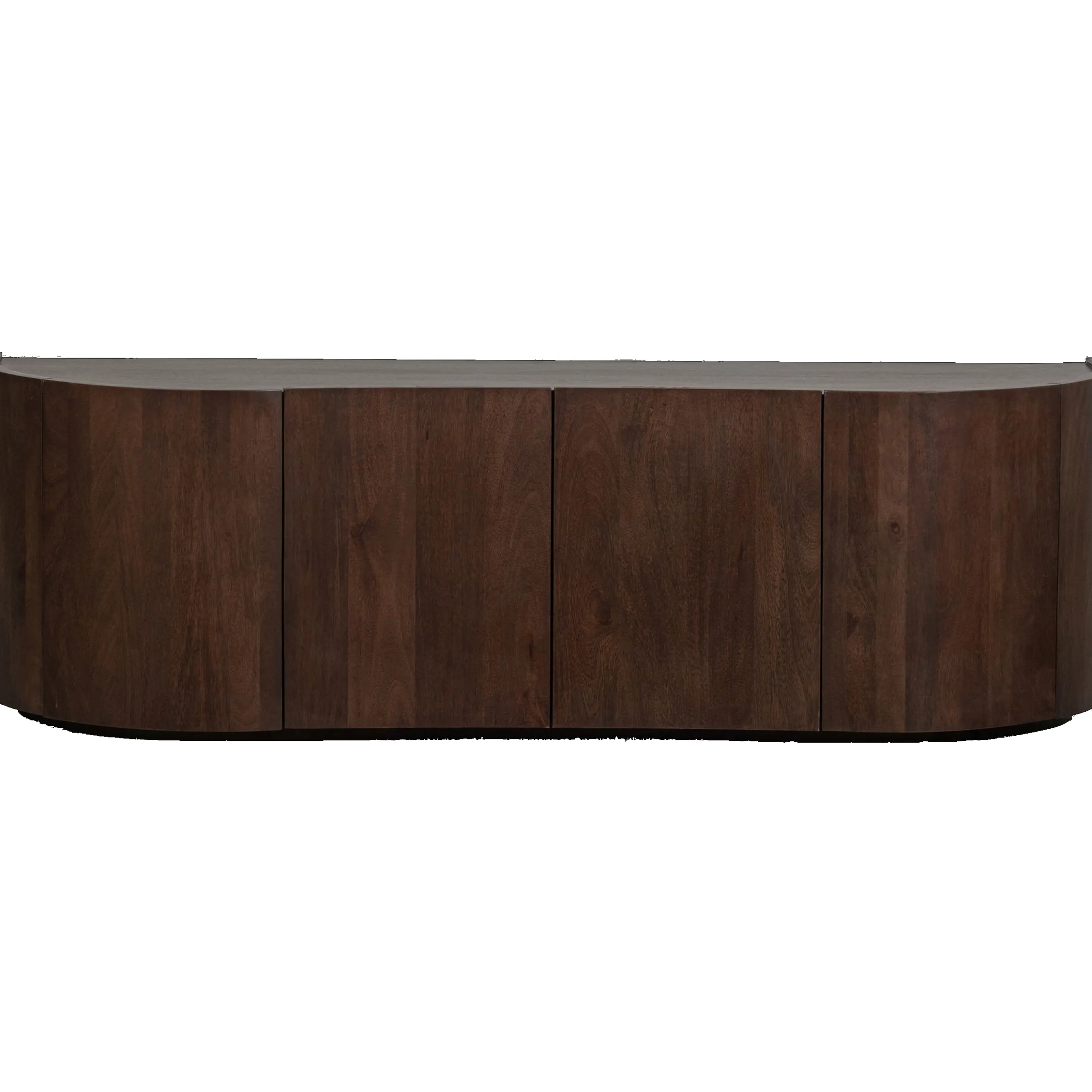 Retro Sideboard TV-Board Sense Mangoholz organisch geformt 4türig