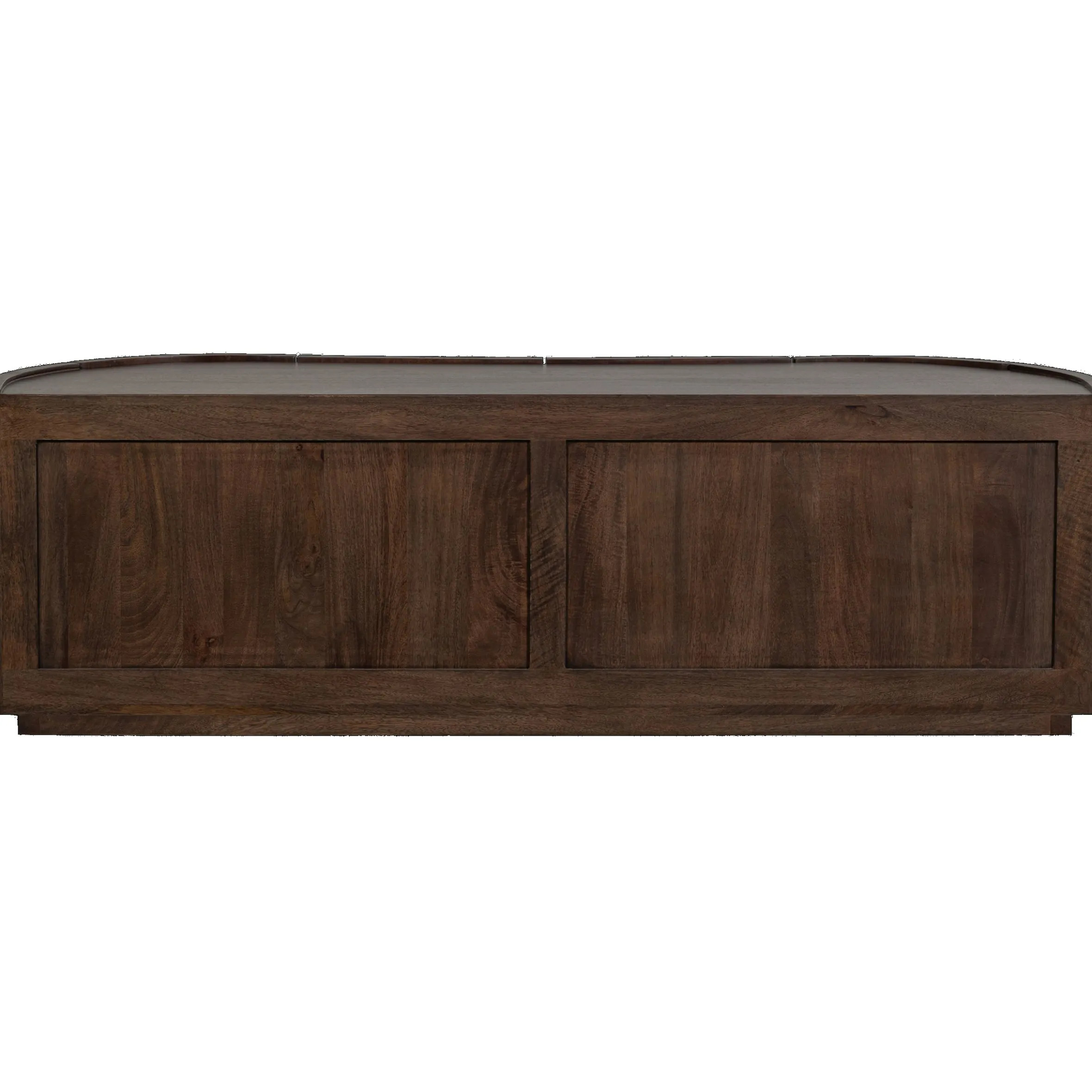 Retro Sideboard TV-Board Sense Mangoholz organisch geformt 4türig