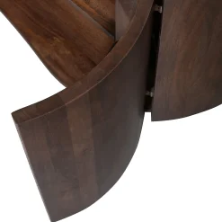 Retro Sideboard TV-Board Sense Mangoholz organisch geformt 4türig