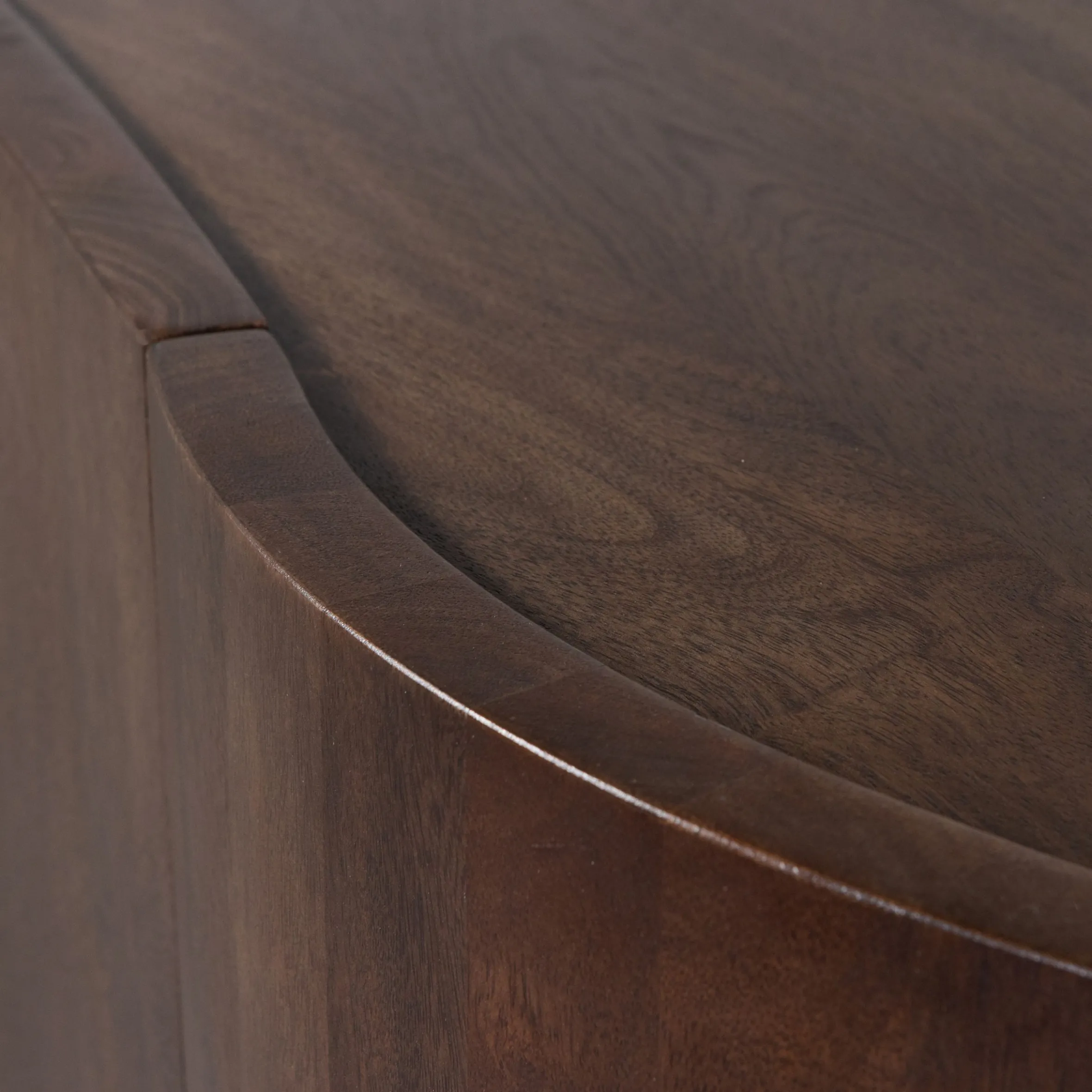 Retro Sideboard TV-Board Sense Mangoholz organisch geformt 4türig