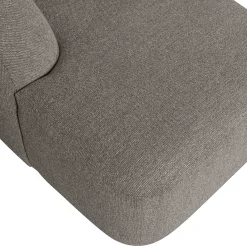 Retro Sofa Couch Sloping U-Form Organic Grau