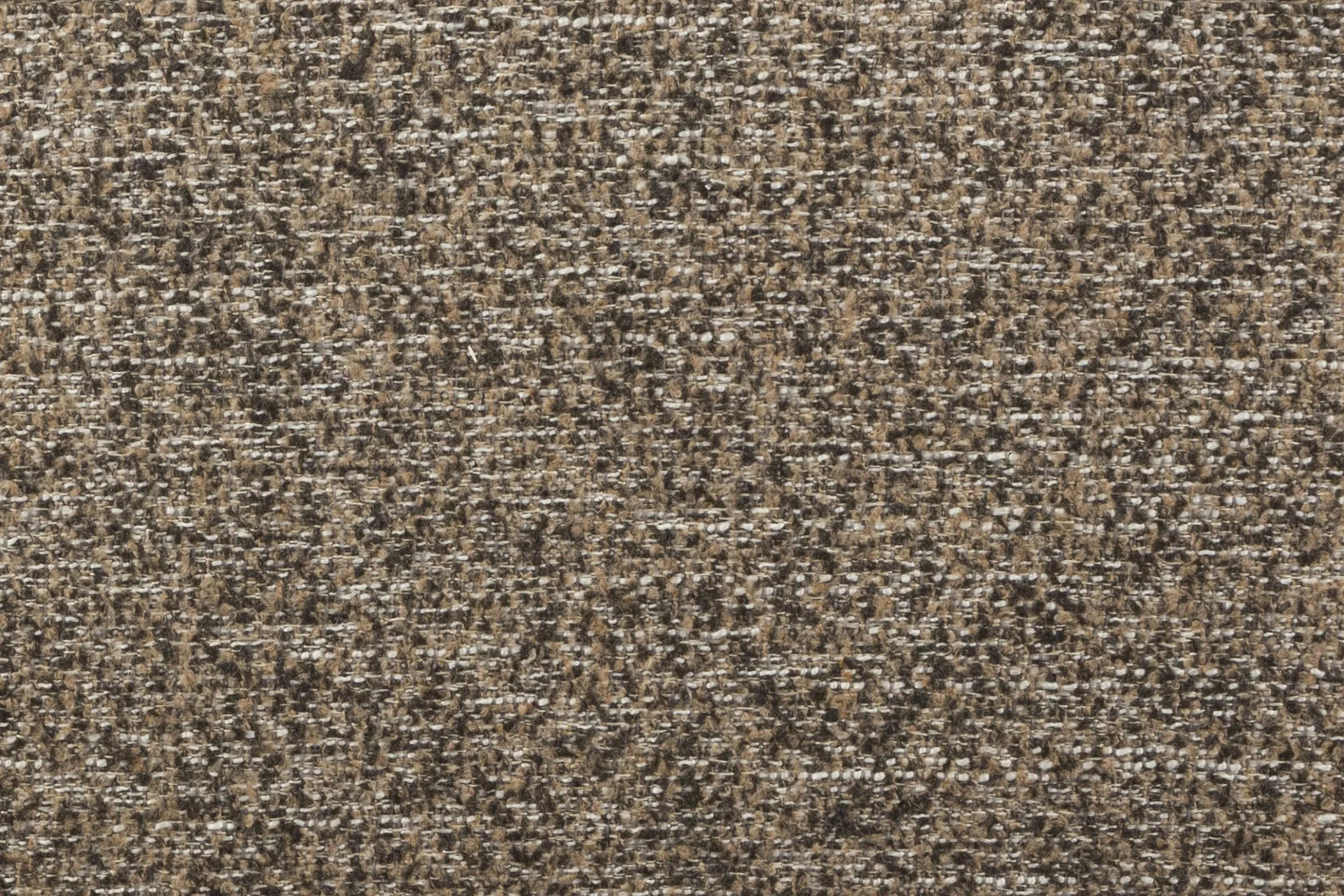 Retro Sofa Ecksofa Shelly Mélange Zimtbraun Stoff Metallbeine Links