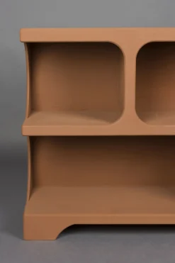 Retro Standregal Bücherregal Dundee Terracotta M