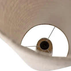 Retro Stehlampe Loft Bouclé Stripes Natur 130 cm