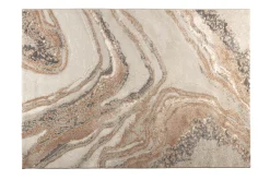 Retro Teppich Solar Grau/Terra 160 x 230 Marmoroptik