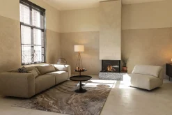 Retro Teppich Solar Grau/Terra 160 x 230 Marmoroptik