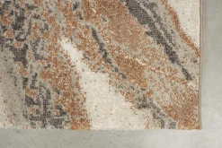 Retro Teppich Solar Grau/Terra 160 x 230 Marmoroptik