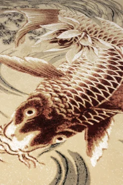 Retro Teppich The Legend Of Koi in 160 x 230 cm