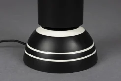 Retro Tischlampe Virgil Schwarz Weiß 60 cm