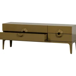 Retro TV-Board Lowboard Merge Olivgrün