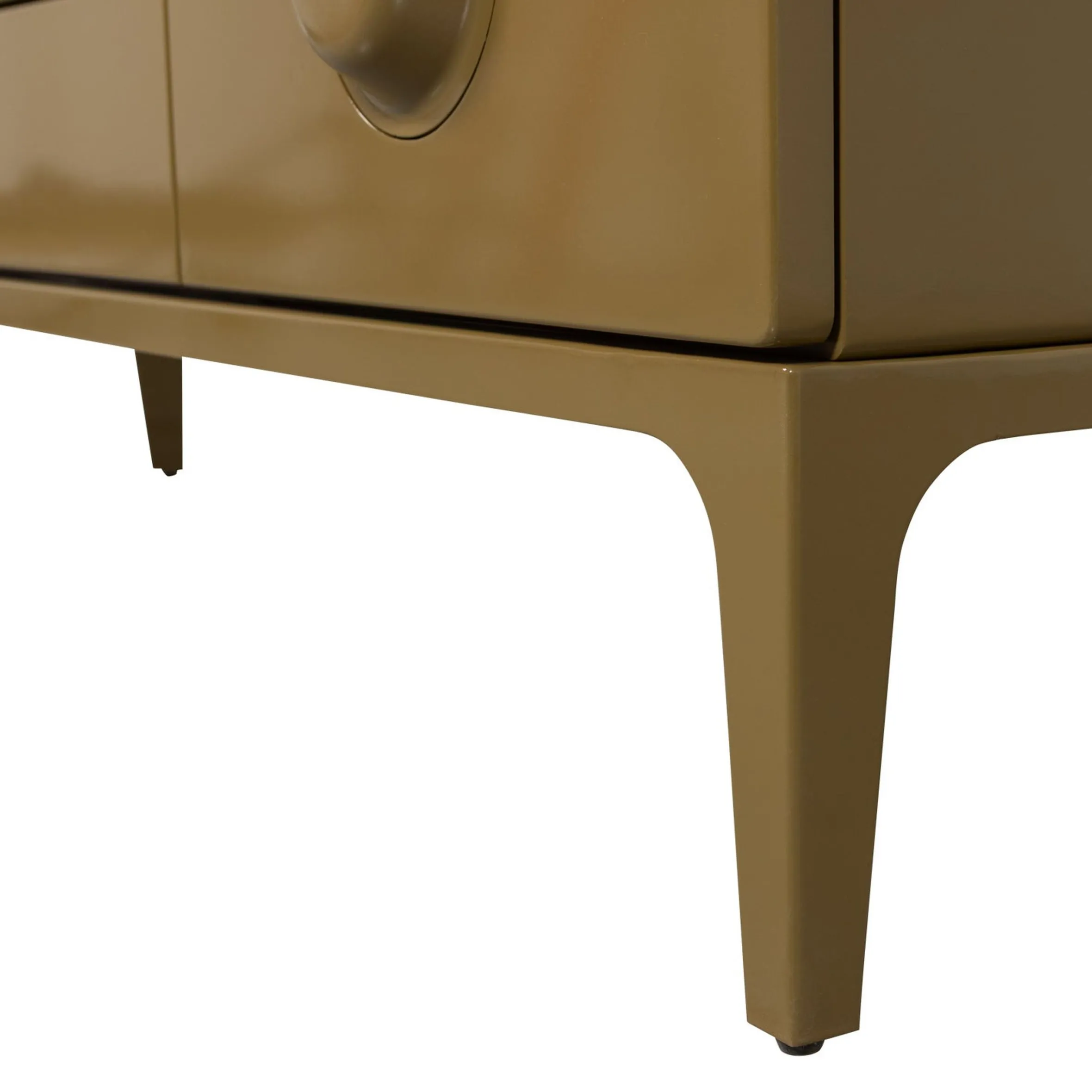 Retro TV-Board Lowboard Merge Olivgrün