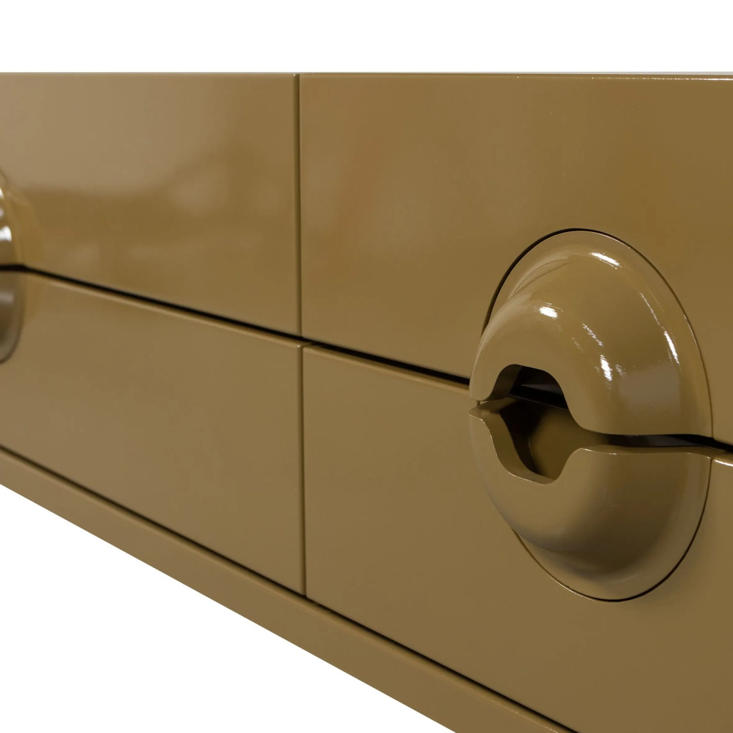 Retro TV-Board Lowboard Merge Olivgrün