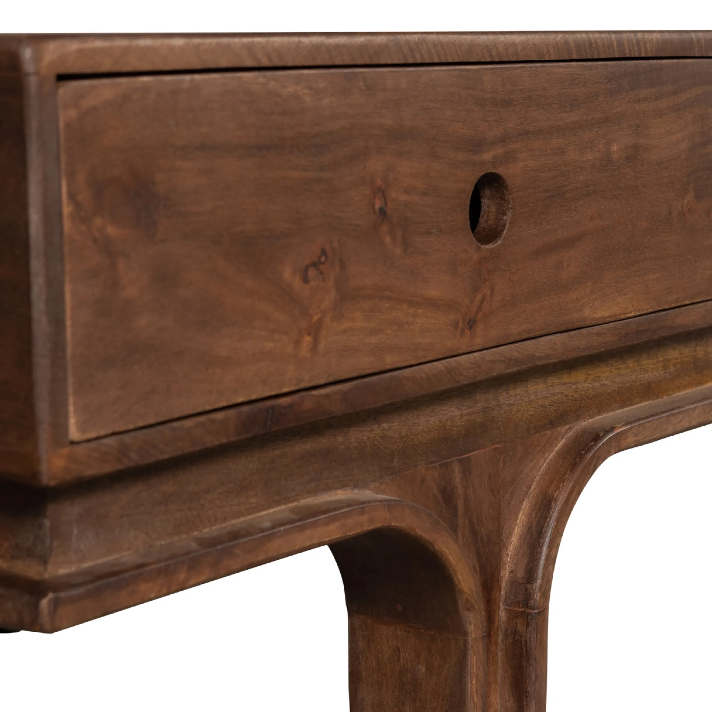 Retro TV-Board Lowboard Staes Mangoholz 3 Schubalden 180