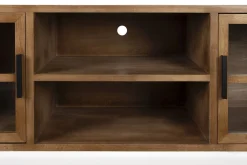 Retro TV-Board Sideboard Yaz Oval mit Sprossenkorpus