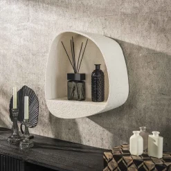 Retro Wandregale 3er Set Stone Tropfenform Marmor-Komposit