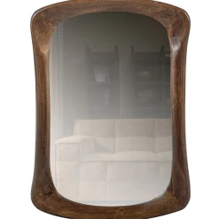 Retro Wandspiegel Samuel Mangoholz organisch geformt