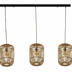 Scandi Hängelampe Rattan Ibiza 3er