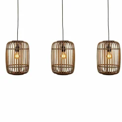 Scandi Hängelampe Rattan Ibiza 3er