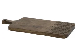 Schneidebrett Servierbrett Tapasbrett Tours Farn aus beständigem Akazienholz Geölt